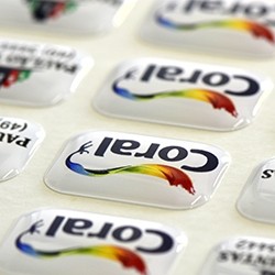 100 Etiqueta Resinada Para CPU 25 X 25 mm