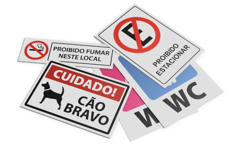 Placa de PVC 2mm Frente e Verso